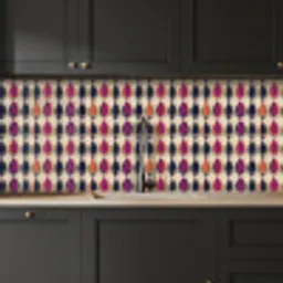 Vintage - Retro - Kleurrijk keuken achterwand 2 middel 871 -sfeer1
