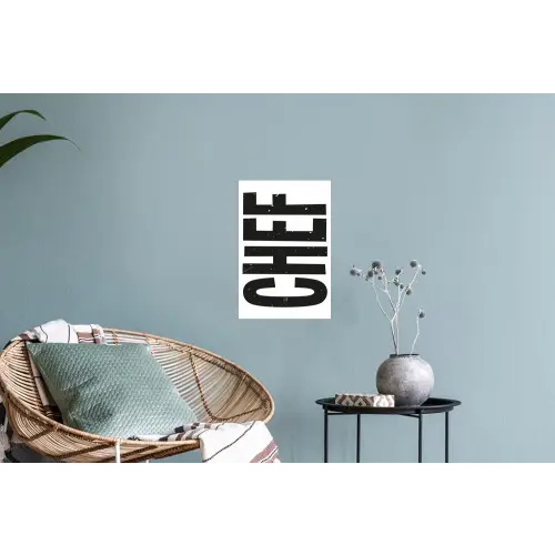 Chef - Japandi - Decoratie - Vintage Muursticker klein -plant
