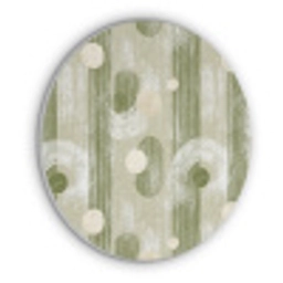 Artistiek - Modern - Groen Akoestische PET Vilt - Rond klein 838 -3d