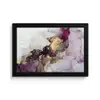 Marmer - Abstract - Goud - Paars fotolijst zwart zonder passe partout klein -3d