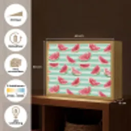Watermeloen - Strepen - Groen Light Box met batterij (Wandlamp) middel 907 -USP_websiteoverzichtNL
