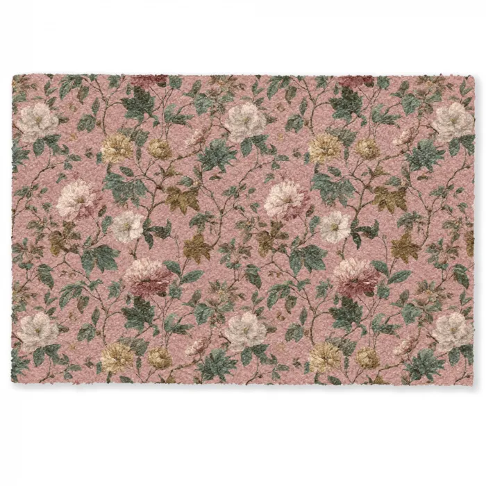 Bloemen - Klassiek - Roze Deurmat klein 898 -zkaufland3d