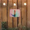Lippenstift - Rood - Penseelstreken tuinposter los doek klein -sfeer1