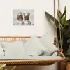 Kat - Hond - Kokskleding tuinposter los doek klein -sfeer7