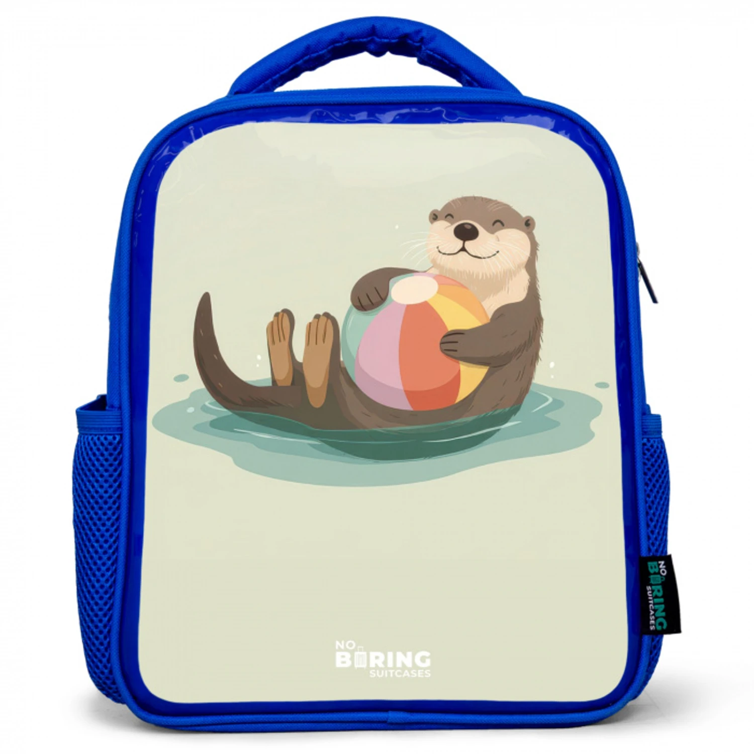 Otter - Strandbal - Water Kinderrugzak - Blauw middel -3d