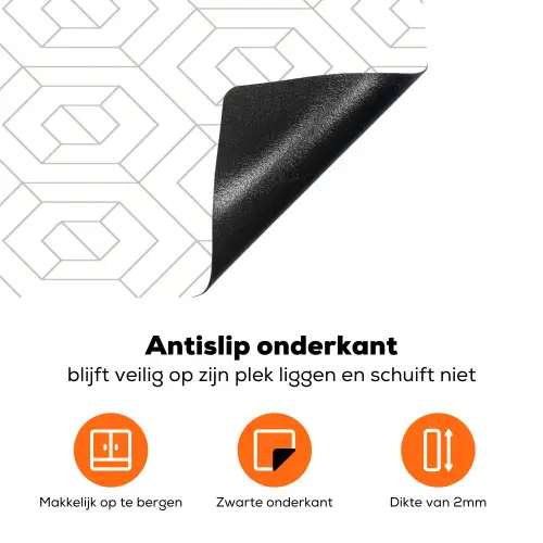Grafisch - Patroon - Modern Inductie beschermer vinyl 3mm klein 276 -zzzzzzz-td-onderkant
