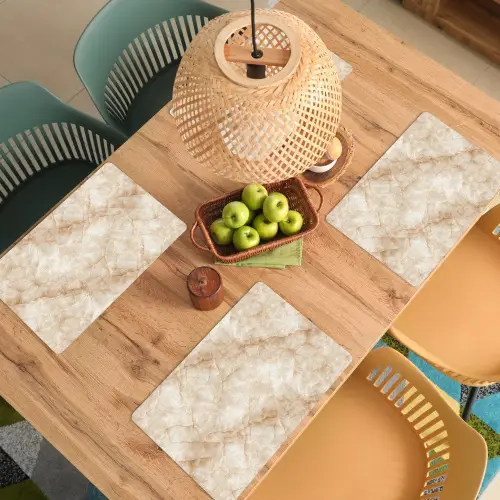 Kristalstructuur - Bruin - Marmer Placemat vinyl groot 368 -zzsfeer5_Kitchenyeah-website