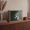 Vogel - Japandi - Groen Light Box met batterij (Wandlamp) middel -sfeer2