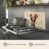 Olifant - Slurf - Mozaïek - Abstract keuken achterwand spatscherm klein -usp_NL