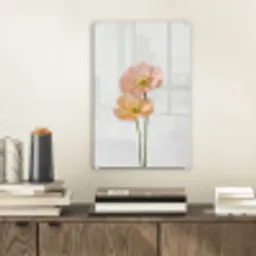 Papavers - Botanisch - Roze plexiglas 5mm klein -sfeer1
