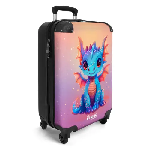 Schattige baby draak NBS - Handbagage koffer - Unisex middel -productfoto_3d