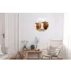 Schotse hooglander - Koe - Dieren - Natuur - Heide Wandcirkel aluminium klein -woonkamer