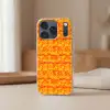 Verf - Oranje - Geel Telefoonhoesje iPhone 17 Pro klein 878 -sfeer2