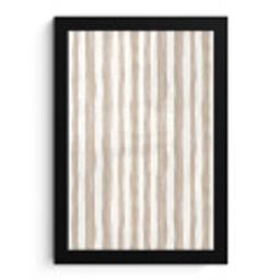 Minimalistisch - Strepen - Beige fotolijst zwart zonder passe partout klein 224 -3d