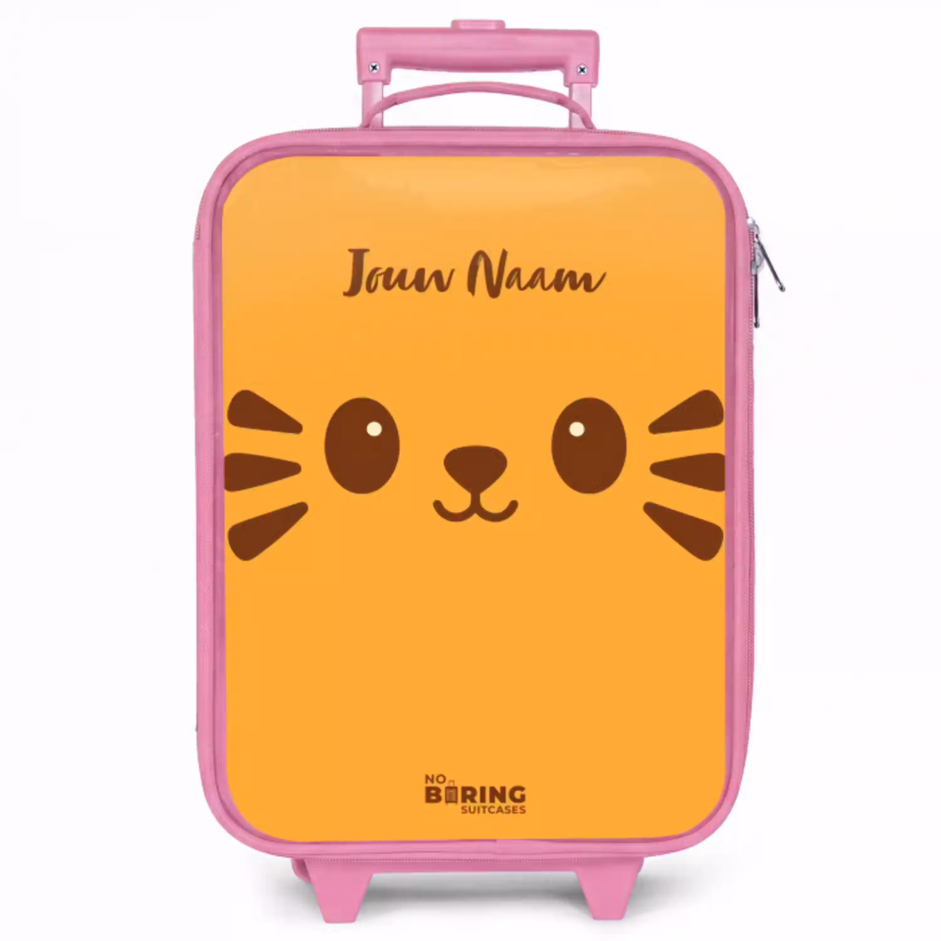 Kawai - Tijger - Oranje Kinderkoffer - Roze klein -zzz_website3d