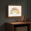 Regenboog - Watercolor - Kleurrijk Light Box met batterij (Wandlamp kind) middel -sfeer5_kind
