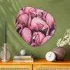 Flamingo - Roze - Dieren Wandcirkel Organisch Aluminium middel -sfeer2