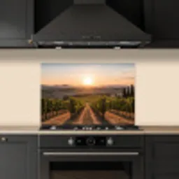 Wijngaard - Zonsondergang - Landschap keuken achterwand spatscherm klein -sfeer1