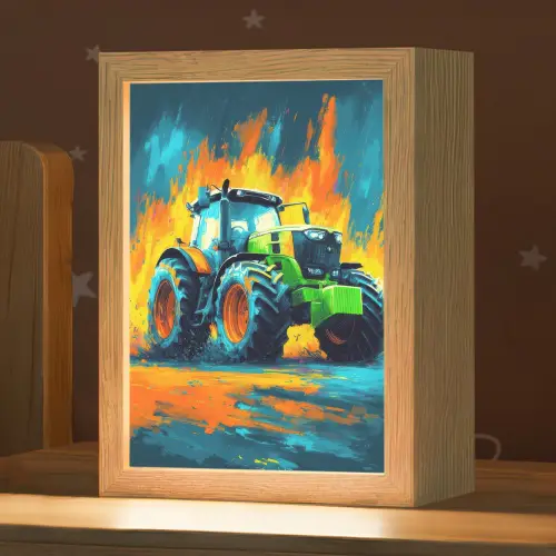 Abstract - Tractor - Groen Light Box met kabel klein -zzz_3d_website