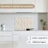 Bloemen - Beige - Planten - Vintage keuken achterwand spatscherm klein -sfeer4_FR