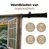 Doorkijk - Landschap - Raam - Water - Zonsondergang Wandkleed katoen klein -sfeer2
