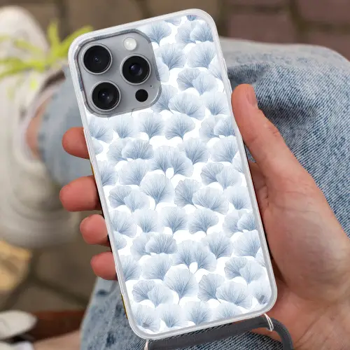 Waaier - Modern - Blauw Hoesje iPhone 16 Pro Max met koord klein 804 -sfeer3