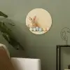 Eieren -  Konijn - Pasteltinten Akoestische PET Vilt - Rond klein -sfeer2