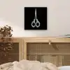 Schaar - Delfts blauw - Zwart aluminium wit klein -sfeer3