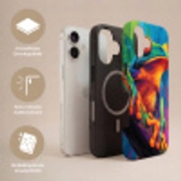 Kikker - Felgekleurd - Tak - Regenboog Toughcase MagSafe Apple iPhone 17 klein -USP_Lagen_DE