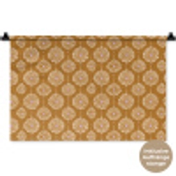 Bloemen - Modern - Oker Wandkleed katoen klein 269 -t3d_DE