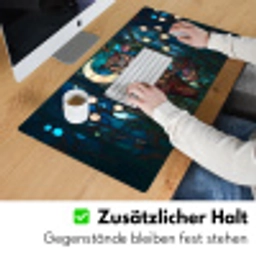 Uil - Mozaïek - Maan - Nacht Muismat XXL klein -ysfeer3_duits