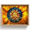 Mozaïek - Zon - Geel - Cirkel Dienblad Rechthoek middel -z3d_shopping