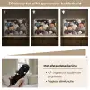 Kat - Dieren - Poes - Patroon - Jongen - Meisje Light Box met batterij (Wandlamp kind) middel -USP_dimbaarNL
