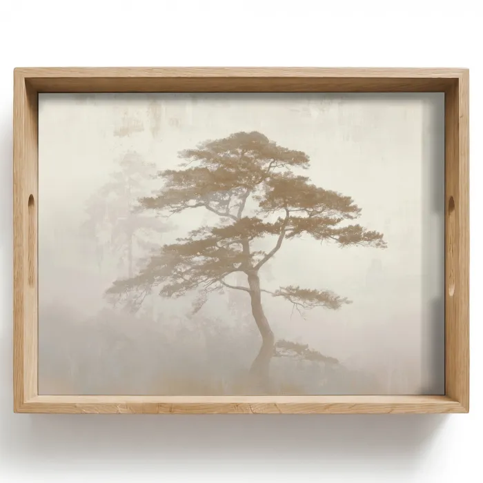 Boom - Oosterse stijl - Landschap Dienblad Rechthoek middel -z3d_shopping