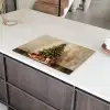 Kerstboom - Versierd - Kleurrijk Inductie beschermer vinyl 3mm klein -sfeer8
