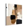 Vlakken - Abstract - Zwart - Strepen aluminium wit klein -3d