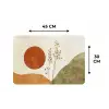 Zon - Abstract - Takken - Oranje Placemat vinyl groot -specs