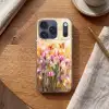 Vlinders - Oranje - Bloemen Telefoonhoesje iPhone 17 Pro klein -sfeer1