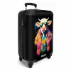 Stier met jas en zonnebril NBS - Handbagage koffer - Kinderen Unisex middel -productfoto_3d