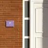 Paars - Modern Naambord Rechthoek middel -sfeer3-rechthoek-S