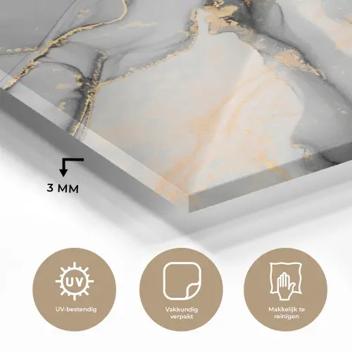 Marmer - Goud - Grijs plexiglas 5mm klein -sfeer2