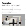 Zwart - Abstract - Japandi Muismat XXL klein -sfeer5