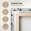 Terrazzo -  Patroon - Kleurrijk - Klei canvas 2cm xxl 828 -sfeer2