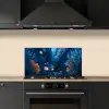 Koraalrif - Vissen - Oceaan - Blauw keuken achterwand spatscherm klein -sfeer1