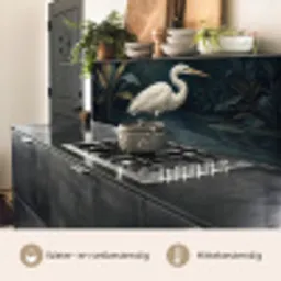 Reiger - Water - Natuur - Modern - Wit keuken achterwand 2 middel -usp_NL