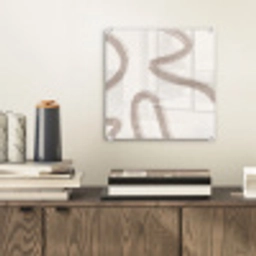 Moderne kunst - Beige - Abstract plexiglas 5mm klein -sfeer1