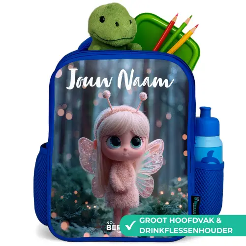 Fairy - Bos - Glitters Kinderrugzak - Blauw middel -inhoud_NL
