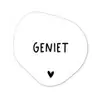 Spreuken - Geniet - Quotes Wandcirkel Organisch Forex 3mm klein -3d