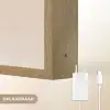 Tak - Bladeren - Minimalistisch - Beige Light Box met batterij (Wandlamp) middel -USP_websiteoplaadbaarNL