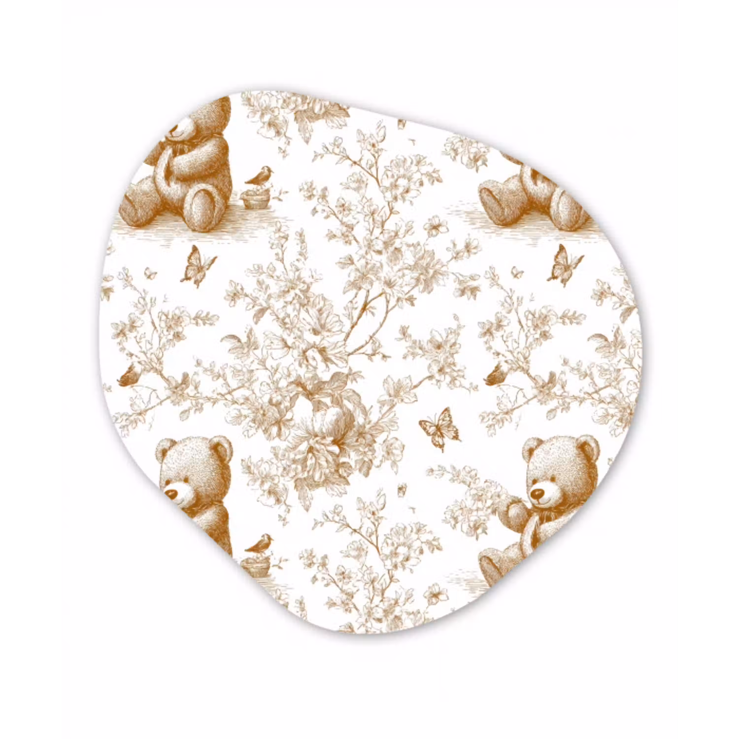 Beer - Tijdloos - Bruin Wandcirkel Organisch Forex 3mm klein 629 -3d